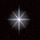Four star-shaped pixelated graphics with radiating lines on dark backgrounds, varying in size and line count.