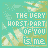 Pixelated turquoise background with light green clouds and white text reading "THE VERY WORST PART OF YOU IS ME" in a of repeated identical