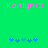 Green background with pink text 'Kaitlyn<3' at top and blue star-like shapes at bottom, showing animation where the middle star changes color.