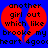 Red broken heart shape on blue background with black pixelated text reading 'another girl out which like broke my heart 4goodeart 4good' in two identical mirrored sections.