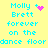 Pixelated text on yellow background with cyan lettering and pink symbols changing across four views.