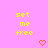 Pixelated yellow text 'set me free' on pink background with two orange pixel hearts below.