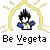 Pixelated character with spiky black hair, white face, blue and yellow clothing under a glowing yellow arch on gray background.