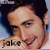 six shows a person with dark hair and light skin, wearing a white shirt against a blue background. The name 'jake' appears in the lower-left corner across all