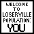 A 3x2 contact sheet of six animated frames showing a pixelated text-based animation with
