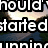 Pixelated text overlays a landscape background with mountains and water, displaying partial phrases in bold white letters.