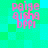 Pixelated pink text 'paige aisha bffl' on a green and cyan checkered background with visible pixelation and color blending.