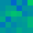 square pixels in varying shades of blue and green, forming a pixelated pattern with no discernible subjects or text