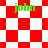 Green text 'john' appears over red and white checkered backgrounds with varying diamond patterns.