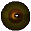 Animated sequence of a yellow and brown spiral shape transforming into a J-shaped object with a red outline, then reversing back to the spiral.