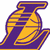 six distinct basketball-themed images featuring a player in Lakers jerseys and logos