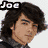 Four pixelated portrait of a person with dark hair, each showing different expressions and backgrounds including text labels "Joe" and "JoeeJoe"