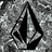 Black-and-white buddy icon featuring a stylized diamond-shaped symbol with layered geometric patterns and the text 'JON!' in bold, decorative lettering.