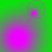 Green background with four purple circular light effects arranged in a , each containing smaller dots and faint outlines