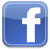 Blue square icon with rounded corners featuring a white lowercase 'f' centered on the face.