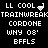 Black background with white pixelated text arranged in two , showing animation changes between frames