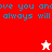Pixelated text repeats 'ove you anove always will' across red, white, and pink sections with two star icons.