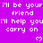 A static image with a bright purple background displaying repeated white text and pixelated heart symbols.