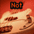Pixelated image of a light-colored guitar with dark frets against red background, text overlays change across frames.