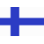 Static 50x50 pixel icon displaying the Finnish flag with blue cross on white background, rendered in low-resolution digital style with visible anti-aliasing and gray border framing.