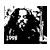 A 3x3 contact sheet of black-and-white animated frames featuring a bearded man with long hair in various poses and expressions, including raised arms, head tilt, and hand gestures, with text labels "ROB ZOMBIE" and "PAST PRESENT & FUTURE" below the grid.