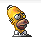 Pixelated cartoon character with yellow hair and glasses on left, green text logo on dark background on right.