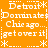 Pixelated orange background with white text repeating 'Detroit', 'Dominate$', 'Chicago...', and 'get over it' in a pattern, separated by asterisks and dotted lines