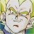 Pixelated image of a character with light-colored hair, closed eyes, and a neutral expression against a blurred background with green and yellow tones.