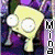 colorful square characters with large white eyes, each labeled 'Mina' vertically on the right side