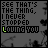 15 static frames showing a dark gray background with repeated text "SEE THAT'S THE THING, I NEVER STOPPED LOVING YOU" where the word "LOVING" cycles through green pixel variations