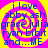 A static image with a yellow and pink spiral background and blue text listing names and 'and...ME'.