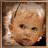 Animated sequence showing a baby's face, text reading 'SUNNY', and an eye symbol with changing brightness on black backgrounds.
