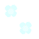 Light blue flower icons on white shapes with gray background, arranged in a pattern