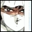 Pixelated anime-style face with brown eyes and white hair, next to black background with white text reading 'AnimeIM' and 'com'.