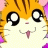 A pixelated anime-style hamster character with orange fur and a white face appears on the left side of a contact sheet, while the right side displays text reading "Anime IM" above "COM" in a stylized font against a black background.