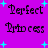Purple background with cyan plus signs and pixelated text reading "Perfect Princess" in two