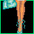 Pixel art contact sheet showing a blonde cartoon woman in turquoise outfit with text panels about making cherry and banana cream