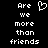 Pixelated text and a heart symbol displayed on black background, with two identical side-by-side arrangements of words.
