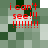 Red pixelated text 'i can't see!!!' with multiple exclamation marks on a green and white checkered background.