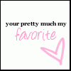 Static square icon with white background featuring black and pink text and a pink heart outline.