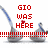 Three of a pixelated image showing two Hershey's Kisses with blue wrappers, red text above them, and a small red heart symbol