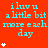 Red background with cyan text reading "iluv u a little bit more each day" and white star icons in various positions.