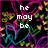 Pixelated text overlays on a black background with colorful heart and floral patterns, transitioning between phrases.