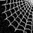 Black-and-white of interconnected diamond shapes with white lines on black background, transitioning to a solid gray area in the bottom-right corner