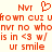 Red pixelated text and a heart symbol on a light background, with repeated phrases including 'Nvt', '<3 w/', and 'ur smile'.