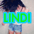Four- of pixelated images with green text overlays reading LINDI, IS, DA, BEST over scenes of people in casual settings