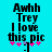 Pixelated text on cyan background with pink and purple symbols below, showing animation changes in symbol positions.