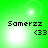 Green background with four identical showing 'Samerzz' text and '(33)' symbol, each containing a bright white circular light effect
