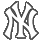 Pixelated white letter M with dark gray outline on solid light gray background, rendered in low-resolution digital style.