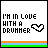 A 4-frame contact sheet of a pixel art buddy icon showing variations in text, heart symbol, and color stripes across frames.